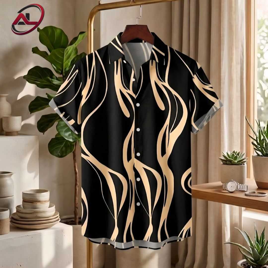 Premium China Fabric Ultra Soft Casual Half Sleece Summer Shirt For Men
