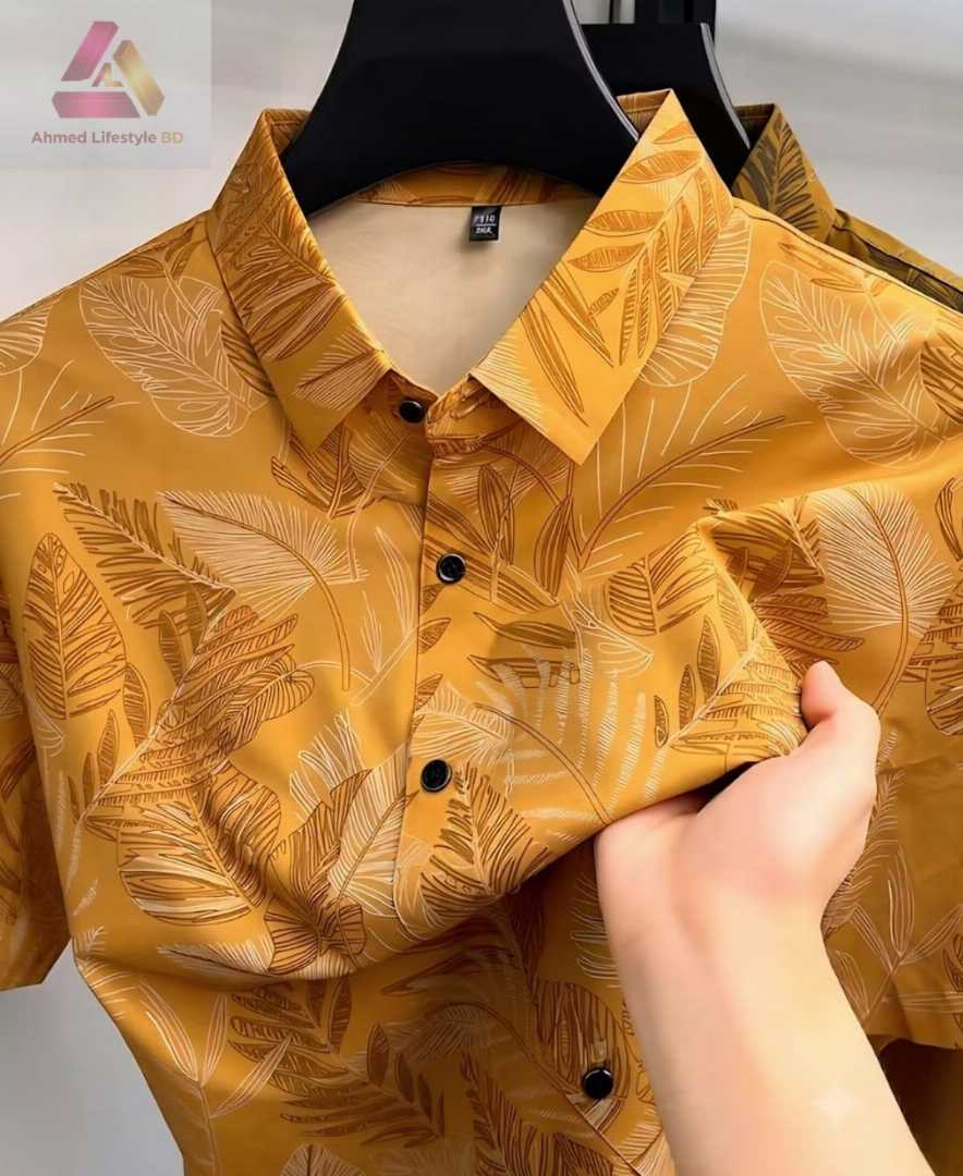 Premium China Fabric Ultra Soft Casual Half Sleece Summer Shirt For Men